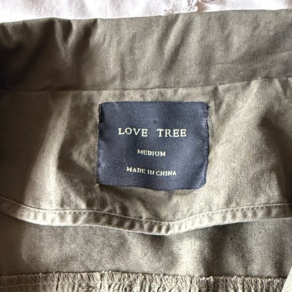 Love Tree Olive Utility Jacket - Picture 2 of 7